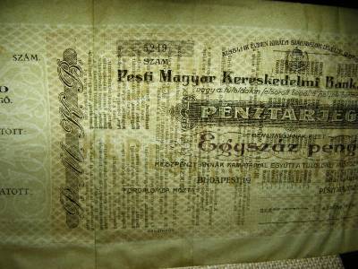 Pesti Magyar Kereskedelmi Bank 100 pengő, 1926-1946