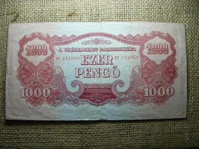 Vörös Hadsereg 1000 pengő, 1944, ritka