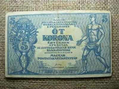 5 korona bankjegy, 1919, O-M.B
