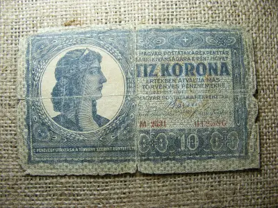 10 korona bankjegy, 1919, M