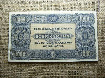1000 korona, 1923, 8 fillér
