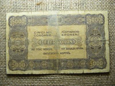 5000 koronás bankjegy, 1923