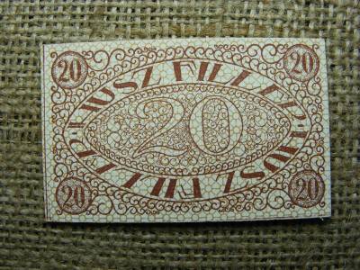 Pécs 20 fillér bankjegy, 1919