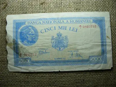 Románia 5000 lei bankjegy, 1943