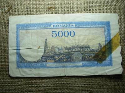 Románia 5000 lei bankjegy, 1943