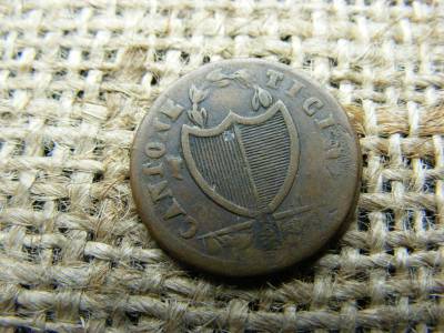 Svájc, Ticino kanton 3 soldi, 1838, billon