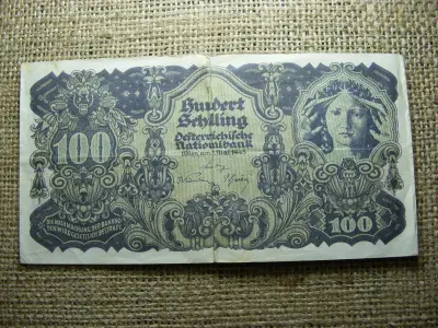 Ausztria 100 schilling, 1945, papírpénz