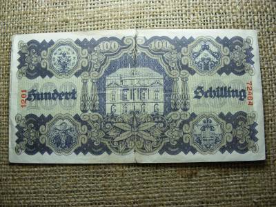 Ausztria 100 schilling, 1945, papírpénz