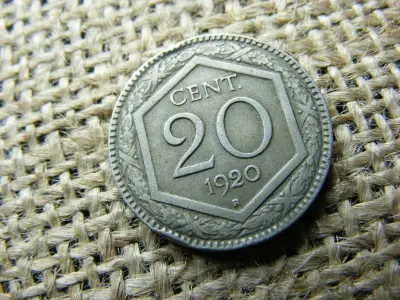 Olaszország 20 centesimi, 1920