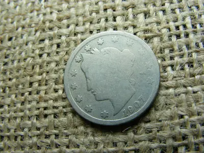 USA 5 centes érme, 1907, V állapot