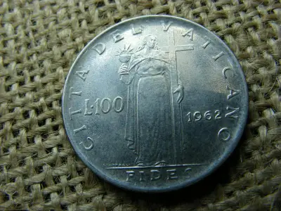 Vatikán 100 lire, 1962