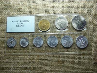 Forgalmi forint és fillér sor, 1973, fóliás