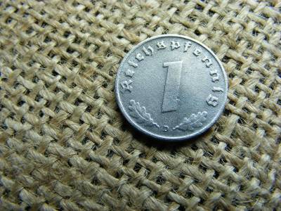 Birodalmi 1 pfennig, 1943, D