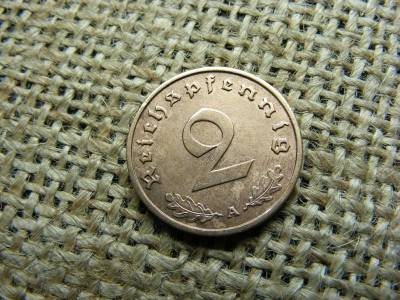 Birodalmi 2 pfennig, 1938 A