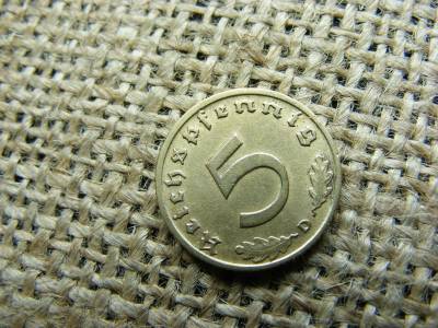 Birodalmi 5 pfennig, 1938, D