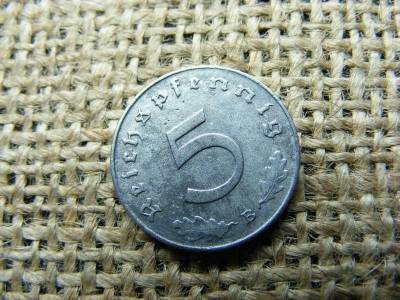 Birodalmi 5 pfennig érme, 1941, B jelzés