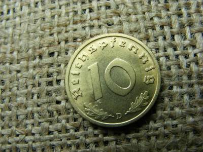 Birodalmi 10 pfennig, 1937, D