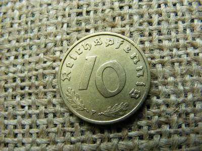 Birodalmi 10 pfennig, 1938 F