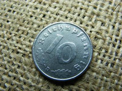 Birodalmi 10 pfennig, 1942 D