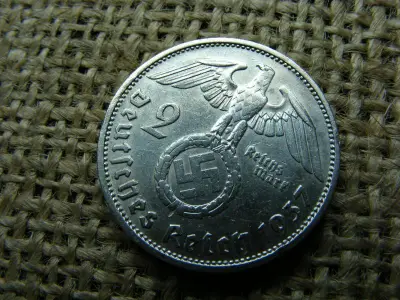 Birodalmi ezüst 2 márka, 1937, F