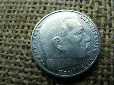 Birodalmi ezüst 2 márka, 1937, G