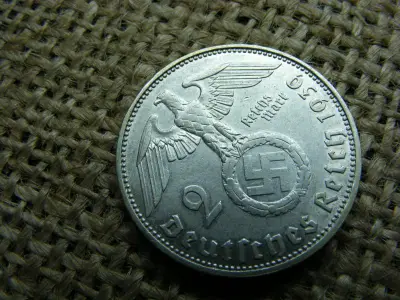 Birodalmi ezüst 2 márka, 1939, J jel