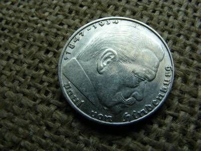 Birodalmi ezüst 2 márka, 1939, J