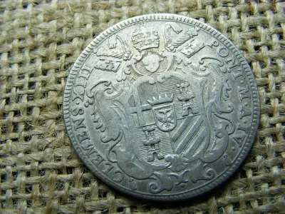 Pápai Államok, 1 Testone, 1761, ezüst