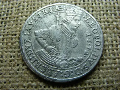 Lipót tallér, 1632, hamisított öntött darab