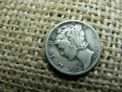 USA ezüst dime, 1938
