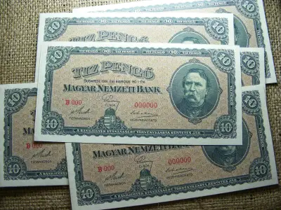 10 Pengő, 1926, Nagyon Jó Minőségű, Nyomdai Másolat