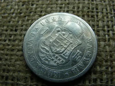 Ezüst 1 forintos érme, 1892, KB