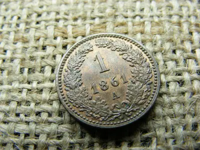 1 Krajcár 1861 A, Ferenc József