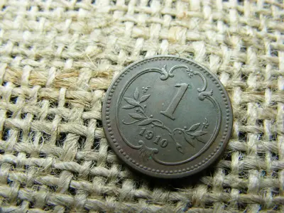 1 Heller, 1910, Korona pénzrendszer