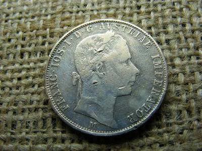 Ezüst 1 forint, 1858, M