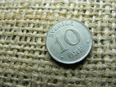 Svédország, 10 öre, 1941, ezüst