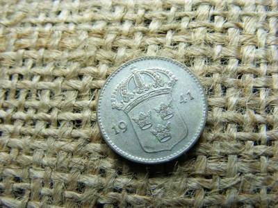 Svédország, 10 öre, 1941, ezüst