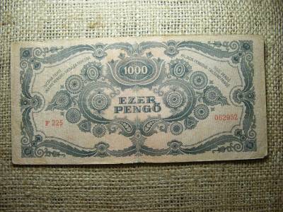 1000 pengő, 1945, fordított hátlapi alapnyomat