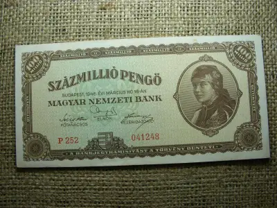 Százmillió pengő, 1946, hiperinflációs bankjegy