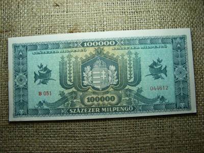 Százezer milpengő bankjegy, 1946