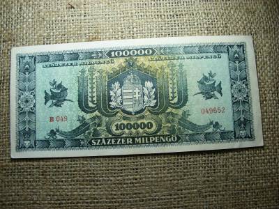 Százezer milpengő bankjegy, 1946