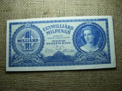 Egymilliárd milpengő, 1946, hiperinflációs bankjegy