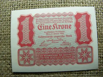 1 korona, 1922, Magyar Királyság