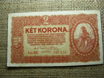 2 korona bankjegy, 1920