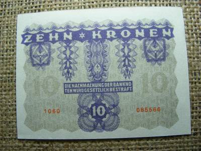 10 Korona, 1922, Magyar Királyság