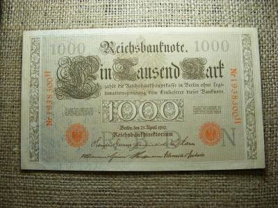 1000 márka bankjegy, 1910, Német Birodalom