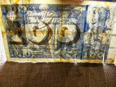 Svájc 100 frankos bankjegy, 1958, franchi