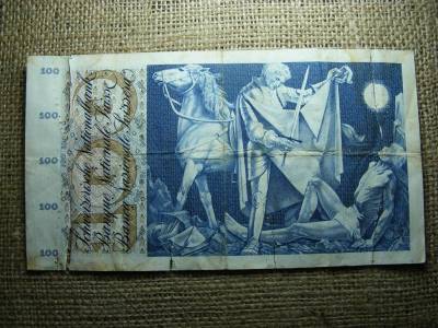 Svájc 100 frankos bankjegy, 1958, franchi