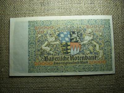20000 márka, 1923, Weimari Köztársaság, Bajorország
