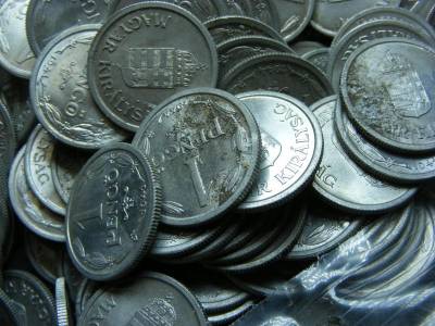 1 Pengő érme, 1926-1946, 500 db, tisztítandó